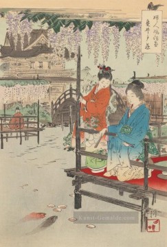 Frauen Sitten und Sitten 1895 Ogata Gekko Japanisch Ölgemälde